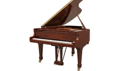 Isolated grand piano instrument for musical performance & concert entertainment purposes © Michal