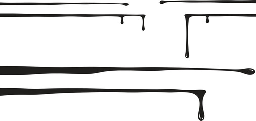 Dripping Chocolate Syrup Illustration