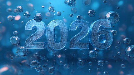 Happy new year 2026 background concept