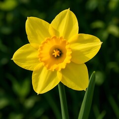yellow daffodils in spring