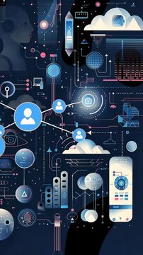 selective focus on artificial intelligence concepts visualized digitally