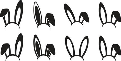 Set of Rabbit Ear Headbands