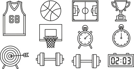 Sports Equipment and Icons Collection