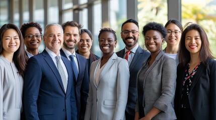 group of young business people with different ethnicity work together as a team