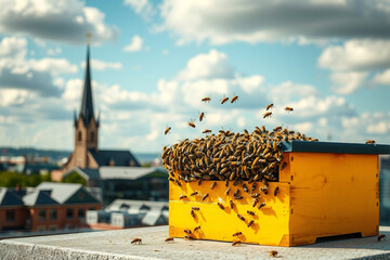 glass of beer on a wooden background
