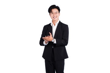 Confident Professional: A smartly dressed professional exudes self-assurance and poise. His confident expression captures the essence of business acumen and personal style.