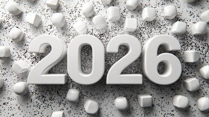 Happy new year 2026 background concept