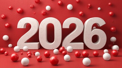 Happy new year 2026 background concept