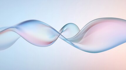 A digital illustration of two overlapping, translucent bubbles in shades of blue and pink.