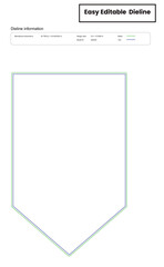 hanging banner dieline template box dieline die lines packaging custom dieline  box cardboard box dieline pizza box dieline printable product packaging layout,