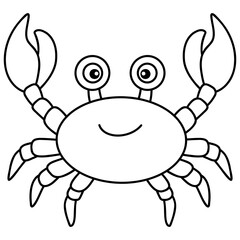 crab seafood icon cartoon