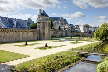 Ville de Vannes dans le d&eacute;partement du Morbihan en Bretagne - France