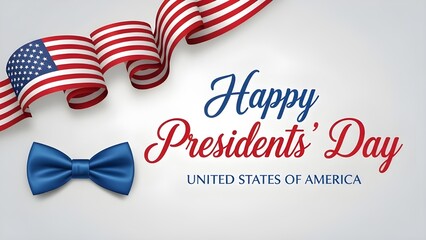 Happy presidents day united states of america celebration