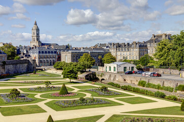 Ville de Vannes dans le d&eacute;partement du Morbihan en Bretagne - France