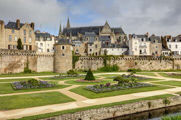Ville de Vannes dans le d&eacute;partement du Morbihan en Bretagne - France