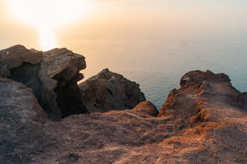 Fototapeta premium Path to Red Mountain Montana Roja, El Medano, Tenerife