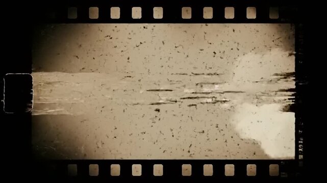 Vintage film strip with distressed texture and nostalgic feel. empty space product mockup background
