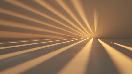 Sunlight streaming through a window, casting a warm glow on the floor.