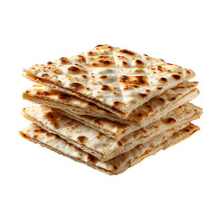Delicious stack of freshly baked flatbread, perfect for appetizers, side dishes, or Mediterranean cuisine promotions, highlighting culinary traditions and fresh ingredients