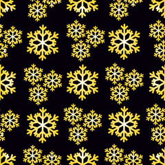 seamless pattern with snowflakes