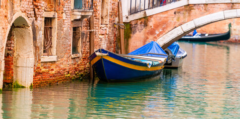 Boat At Dock Near Old House © tan4ikk