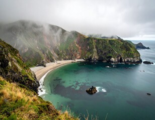 Nature and mountains and sea