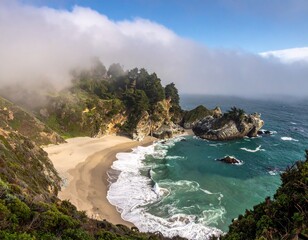 Nature and mountains and sea
