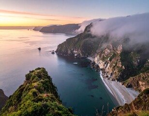Nature and mountains and sea