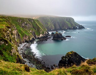 Nature and mountains and sea