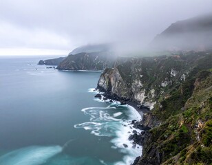 Nature and mountains and sea
