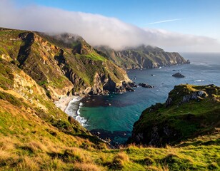 Nature and mountains and sea