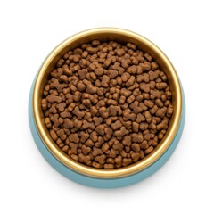 Fototapeta premium Dog food in a bowl ready for consumption