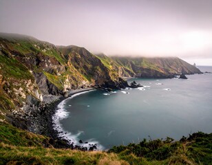 Nature and mountains and sea
