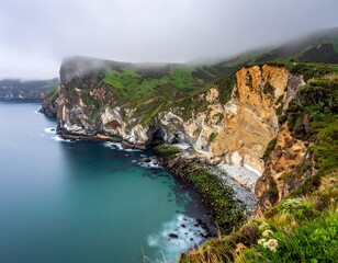 Nature and mountains and sea