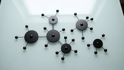 Modern Black Coat Rack Wall Mounted Minimalist Design