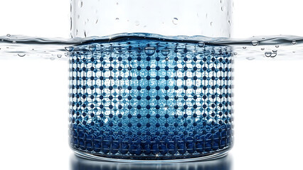 Blue Water Beads Gel Polymer Absorption Close Up