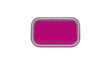 Pink Rectangular Button on White Background