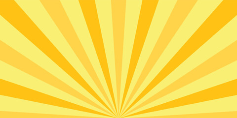 Sunrise sunbeam rays, yellow lines background, light