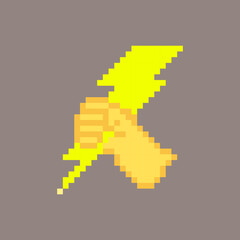 power thunder draw pixel art