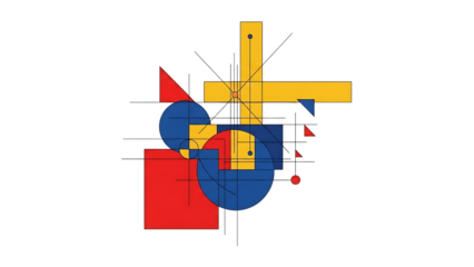 Abstract geometric composition