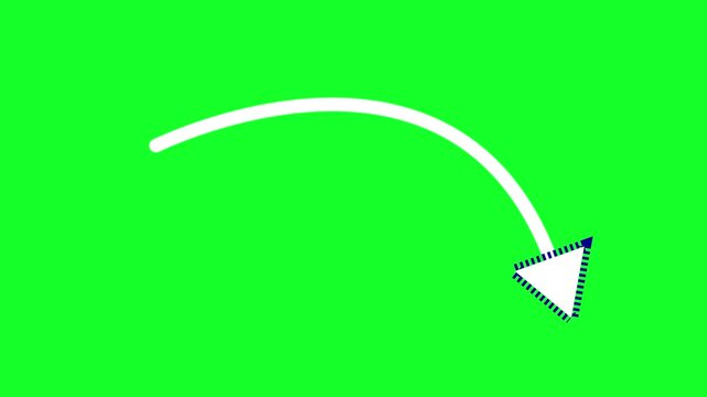 White Arrow Software Tutorial Loop &ndash; 4K Green Screen Click Guide for Coding Demo, SaaS Walkthrough, UI Navigation, App Instruction, Tech Video