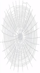 Obraz premium illustration of a spiderweb centered in open space, emphasizing purity of integrity and the power of simple ethical connections spiderweb, integrity, minimalism, ethical clarity, simplicity, 