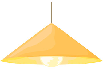 シンプルなペンダントライトのイラスト ベクター素材