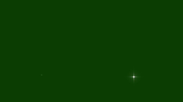 Sparkle star glowing animations with alpha channels allow blinking light effects layered seamlessly over any background in modern video editing.