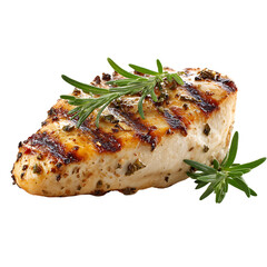 Deliciously grilled chicken breast with rosemary, ready for healthy meals, recipes, or food photography projects, showcasing healthy eating and culinary arts