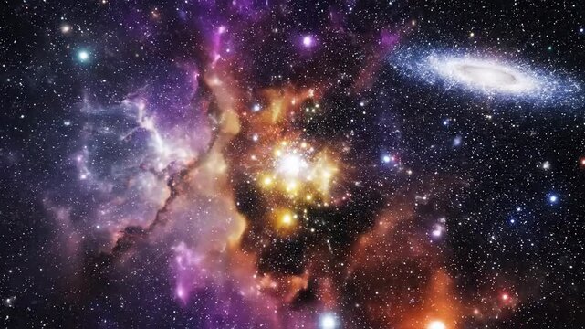 Cosmic Symphony - A Journey Through Nebulae and Galaxies in Deep Space.