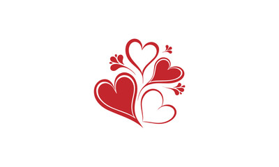 Hearts Set Clipart &ndash; Cute Romantic Love Icons Collection