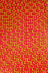 Red and Gold Seamless Wave Pattern, Chinese New Year