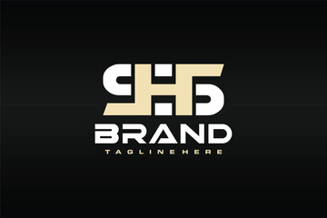 monogram letter SHS logo
