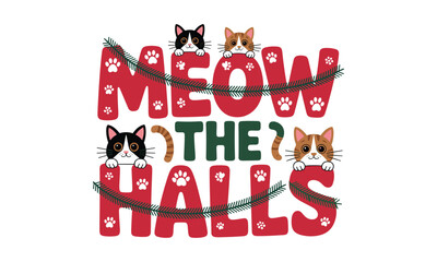 Christmas Cat EPS Design